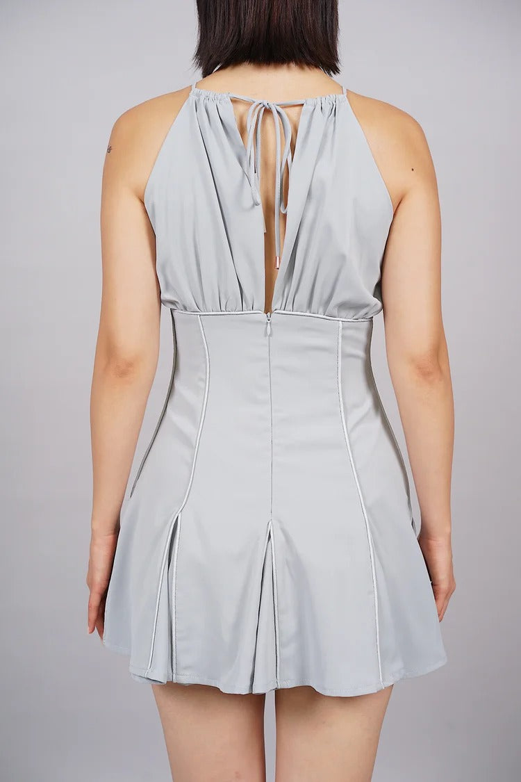 MABLI - Eirlys Romper - Papaya 12m Newborn Linen Romper with